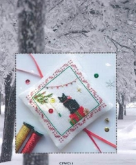 Stickvorlage Cotton Pixels - Winter Cat