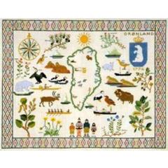 Landkarte Grönland - Haandarbejdets Fremme (Stickpackung)