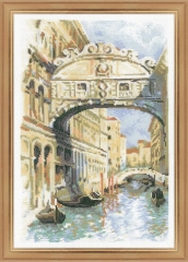 Riolis Stickpackung - Venice Bridge of Sighs 26x38 cm