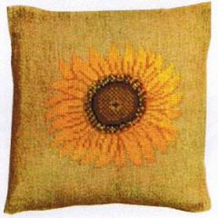 Haandarbejdets Fremme - Kissen Sonnenblume (Stickpackung)