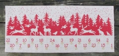 Fremme Stickpackung - Adventskalender 37x88 cm