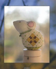 Stickvorlage Cotton Pixels - 3D Acorn Mouse