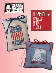 Stickvorlage Heart In Hand Needleart - Imprints - Eagle And Flag
