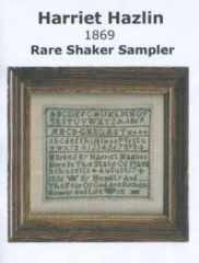 Stickvorlage The Sampler House - Harriet Hazlin Sampler 1869 