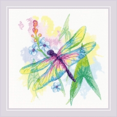 Riolis Stickpackung - Rainbow Beauty 25x25 cm