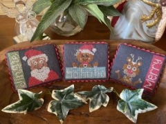 Stickvorlage Frog Cottage Designs - Merry And Bright