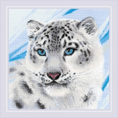 Riolis - Stickbild Snow Leopard