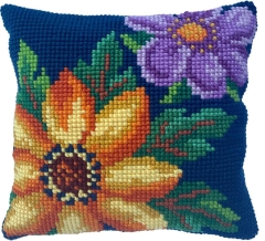 Stickpackung Needleart World - Kreuzstichkissen Evening Bloom