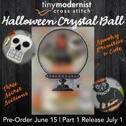 Stickvorlage Tiny Modernist Inc - Halloween Crystal Ball 1