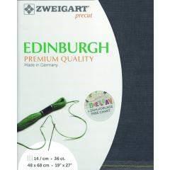 Zweigart Edinburgh Leinen 35ct - Farbe 7021 magical grey (Precut 48x68 cm)