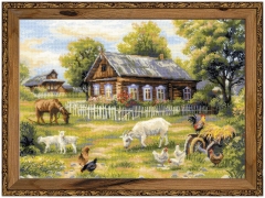 Stickpackung Riolis - Afternoon in the Country 50x35 cm